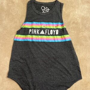Chaser Kids Pink Floyd Tank Top - Black with Colorful Stripes